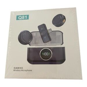 K721 Professional Wireless Collar Clip Microphone 60 Hours Battery Life NIB